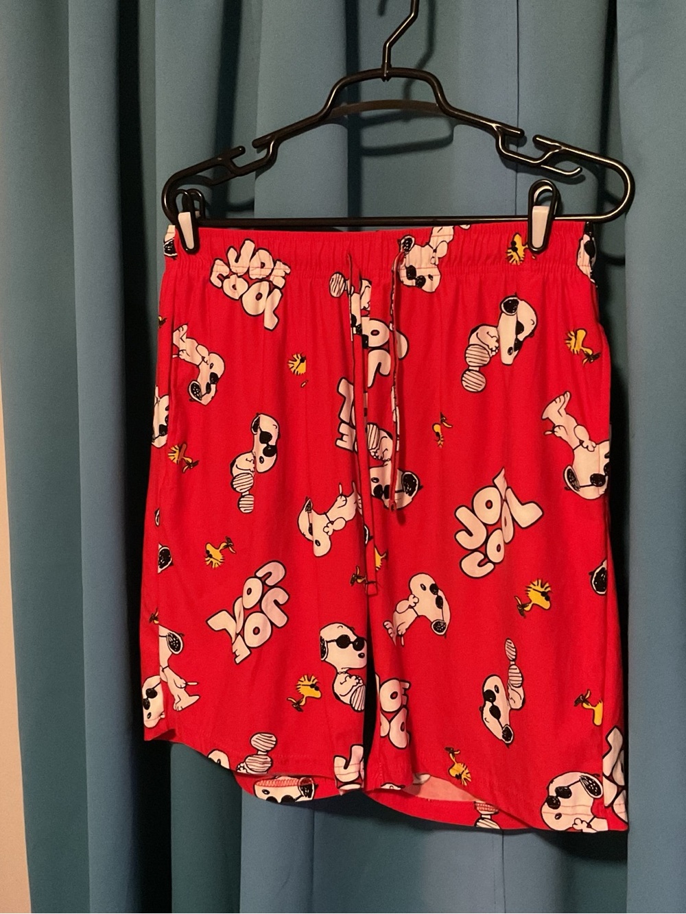 Peanuts Red Snoopy & Woodstock Print Lounge Shorts